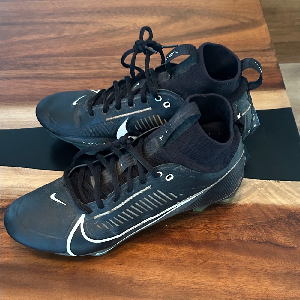 Nike Black and White Football cleats